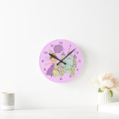 Horloge Ronde Princesse de brune (Maison)