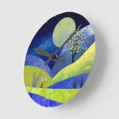 Horloge Ronde Printemps (Angle)