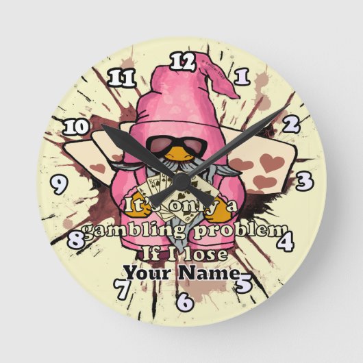 Horloge Ronde Problème de jeu gnome (Recto)