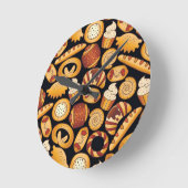 Horloge Ronde Produits de boulangerie (Angle)