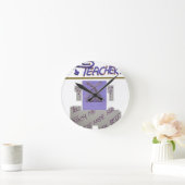 Horloge Ronde Professeur, vous m'apprenez à espérer pour le meil (Maison)
