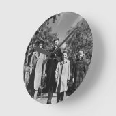 Horloge Ronde Promenade en famille (Angle)