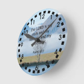 Horloge Ronde Psaume 18:2 (Angle)