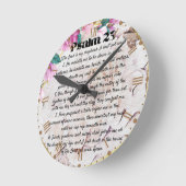 Horloge Ronde psaume 23  (Angle)