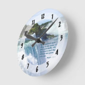 Horloge Ronde Psaume 42:7 (Angle)