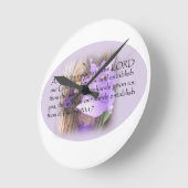 Horloge Ronde Psaume 90:17 KJV Bible (Angle)