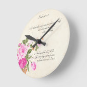 Horloge Ronde Psaume 91:1-2 (Angle)