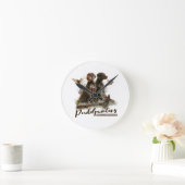 Horloge Ronde Pudelpointers, Chasse faisan (Maison)