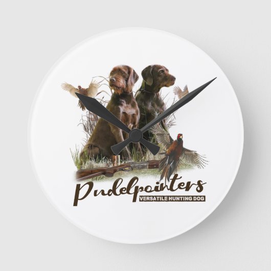 Horloge Ronde Pudelpointers, Chasse faisan (Recto)