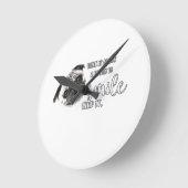 Horloge Ronde Pug (Angle)