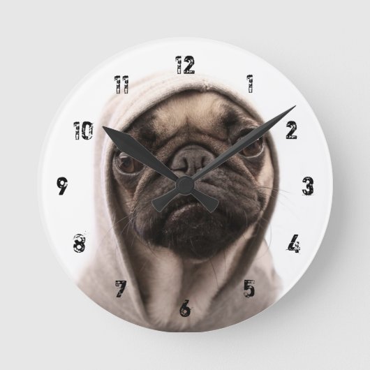 Horloge Ronde Pug (Recto)