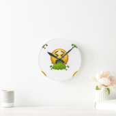Horloge Ronde puking émoji (Maison)
