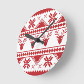 Horloge Ronde pull de noël (Angle)