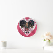 Horloge Ronde Puppy Love Valentines (Maison)