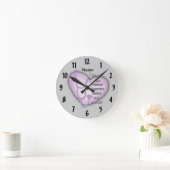 Horloge Ronde Purple Heart RN Nurse (Maison)