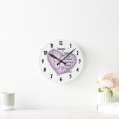 Horloge Ronde Purple Heart RN Nurse (Maison)