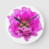 Horloge Ronde Purple Rose Clock (Recto)
