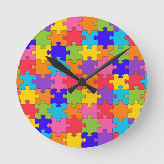 Horloge Ronde Puzzle Puzzle Puzzle Puzzle (Recto)