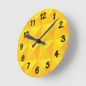 Horloge Ronde Pyramides d'or (Angle)