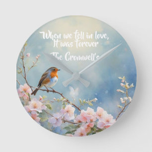 Horloge Ronde Quand nous sommes tombés amoureux, c'était pour to