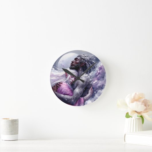 Horloge Ronde Quaraun & BoomFuzzy - Embrasser (Maison)