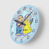 Horloge Ronde Quarrelage ou solitaire (Angle)