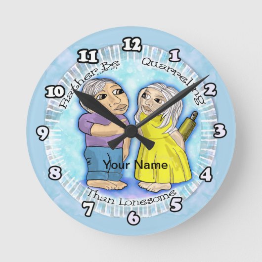 Horloge Ronde Quarrelage ou solitaire (Recto)