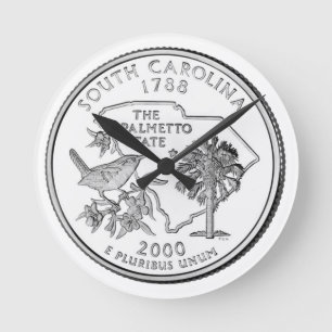 Horloge Ronde Quart d'état de la Caroline du Sud