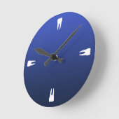 Horloge Ronde Quart-heure dents (Angle)