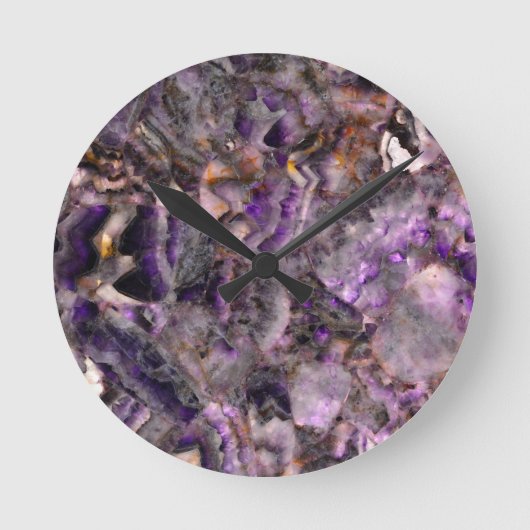 Horloge Ronde quartz pourpre (Recto)
