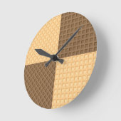 Horloge Ronde Quatre gaufrettes (Angle)