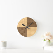Horloge Ronde Quatre gaufrettes (Maison)
