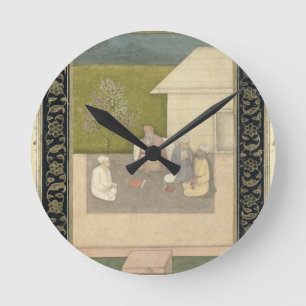 Horloge Ronde Quatre hommes saints musulmans assis dans la