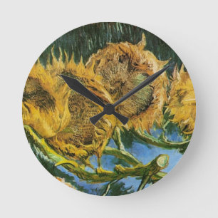 Horloge Ronde Quatre tournesols coupés, Vincent van Gogh