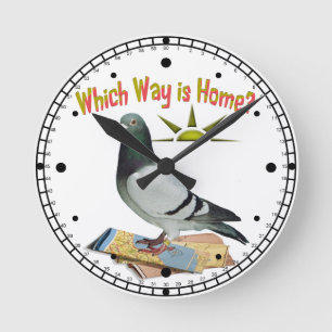 Horloge Ronde Quelle manière est maison ? Art de pigeon