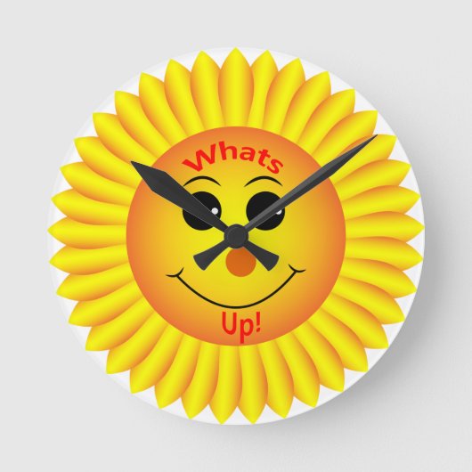 Horloge Ronde Qu'est-ce qui se passe ! (Recto)