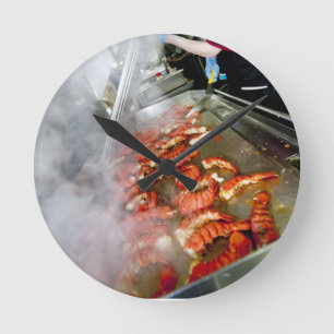 Horloge Ronde Queues de homard de cuisine