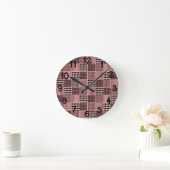 Horloge Ronde Quilt Boho (Maison)