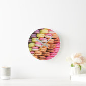 Horloge Ronde Quirky Colorful Macaroons Round Clock (Maison)