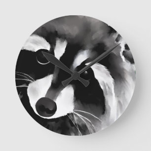 Horloge Ronde Raccoon