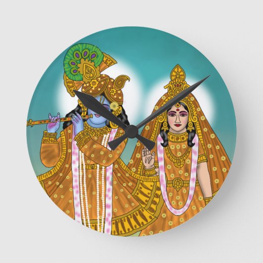 Horloge Ronde Radha Krishna Clock (Recto)