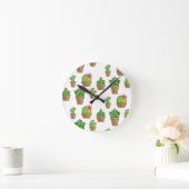 Horloge Ronde Radio cactus (Maison)