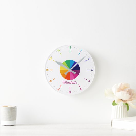 Horloge Ronde Rainbow Early Learning (Maison)