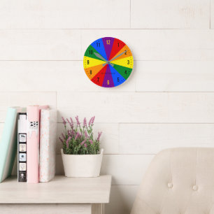 Horloge Ronde Rainbow LGBTQ American Pride Diversité Drapeau