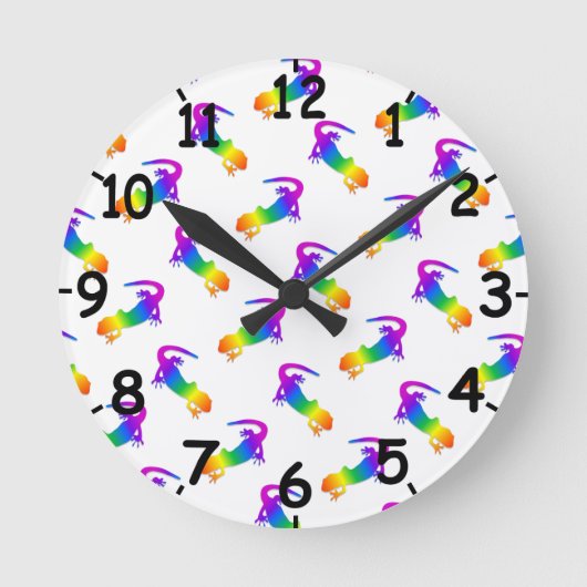 Horloge Ronde Rainbow Salamander (Recto)