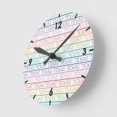 Horloge Ronde Rainbow Texas, Texas (Angle)