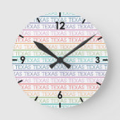 Horloge Ronde Rainbow Texas, Texas (Recto)