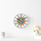 Horloge Ronde Rainbow Time Round Clock (Maison)