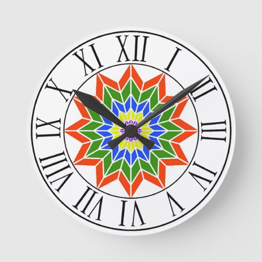 Horloge Ronde Rainbow Time Round Clock (Recto)