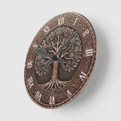 Horloge Ronde Rainbow Tree of Life  (Angle)